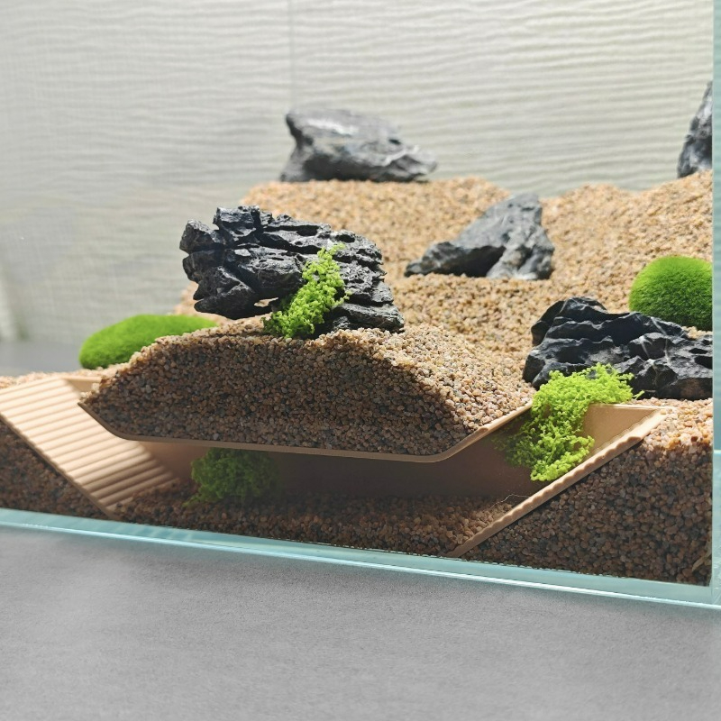 Aquarium Fish Hiding Places - Aquarium Hideouts Shelter, Underground Cave Stepped