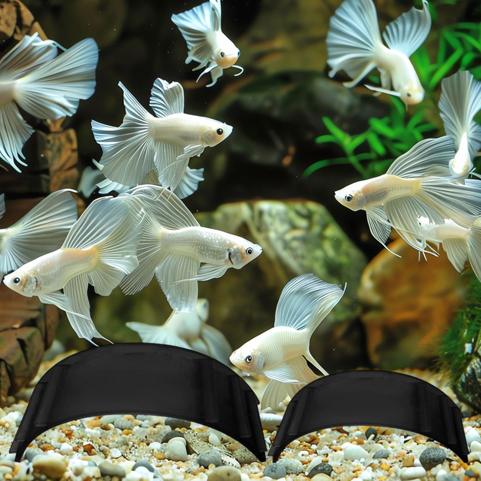 Fish Toys For Aquarium - 2 Pieces Aquarium Underground Tunnel Caves