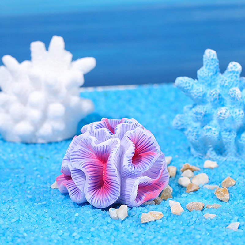 Fish Toys For Aquarium - {H} Mini Resin Simulated Coral Seaweed