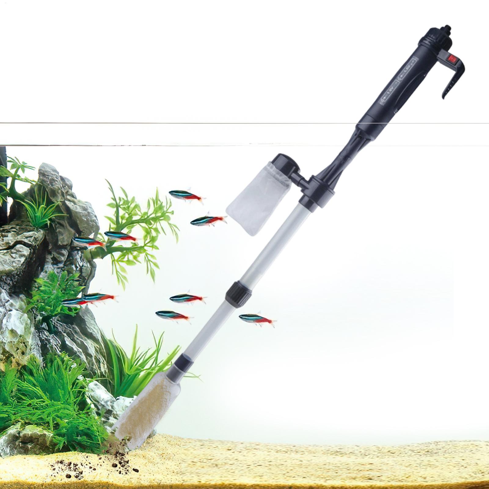 Aquarium Fish Background - Aquarium Vacuum Adjustable Telescopic USB Aquarium