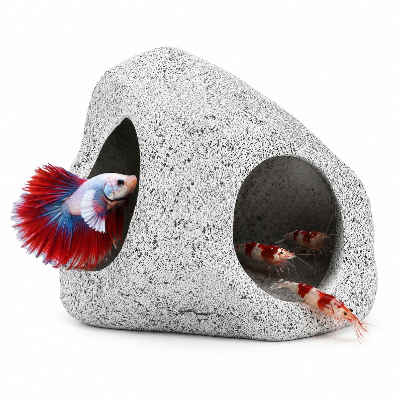 Aquarium Fish Hiding Places - Aquarium Rock Cave Hideout, Ceramic Fish