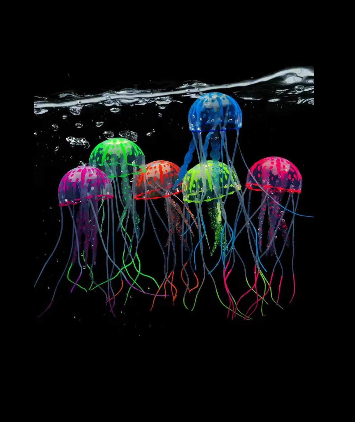 6/3pcst Artificial Jellyfishes - Fish Toys For Aquarium recension och pris