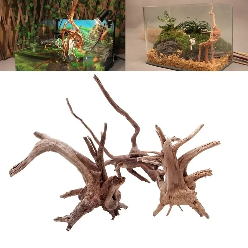 Natural Tree Trunk Driftwood A - Aquarium Fish Hiding Places recension och pris