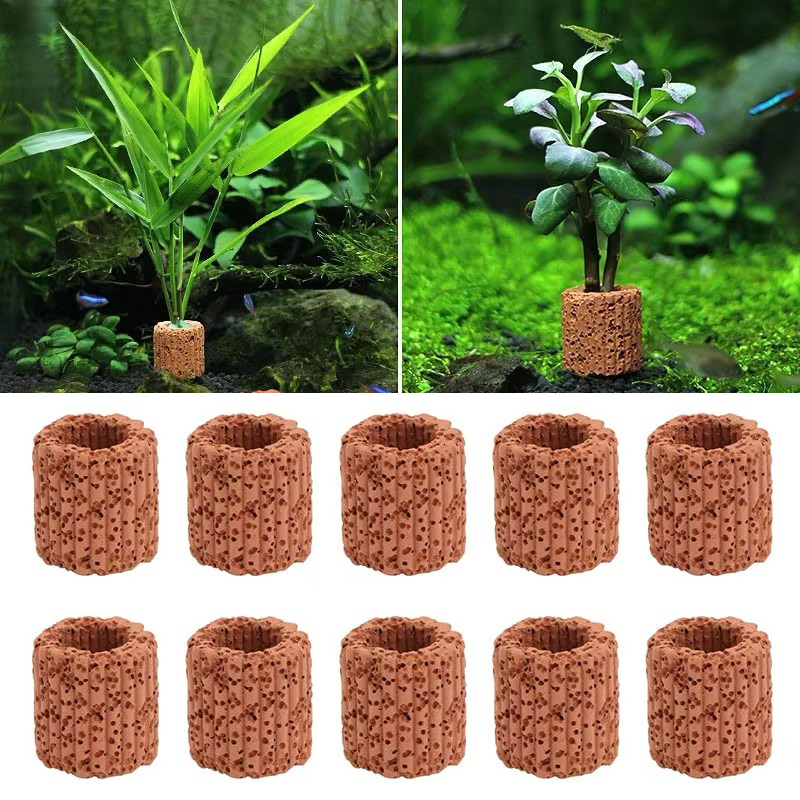 Aquatic Plant Fixed Ring for A - Aquarium Fish Hiding Places recension och pris