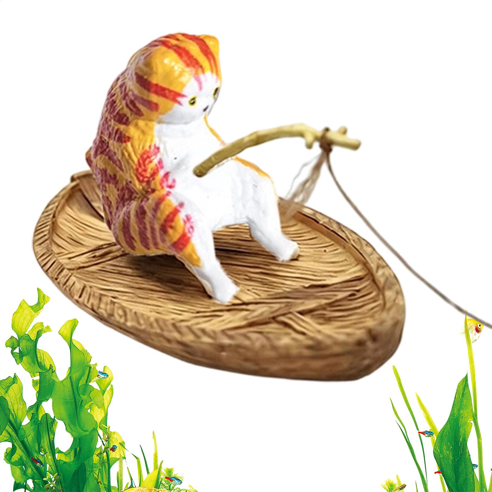 Fish Aquarium Decor Cute Kitte - Fish Toys For Aquarium recension och pris