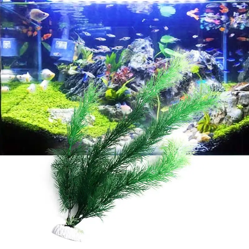 Artificial Aquarium Decor Plan - Fish Toys For Aquarium recension och pris