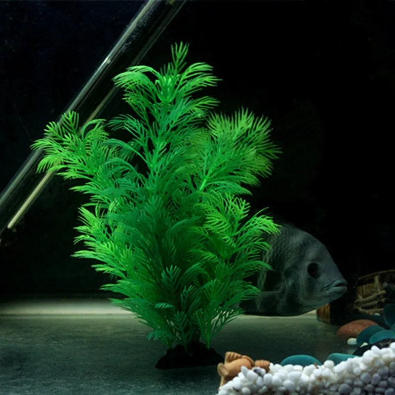 Artificial Aquarium Decor Plan - Fish Toys For Aquarium recension och pris
