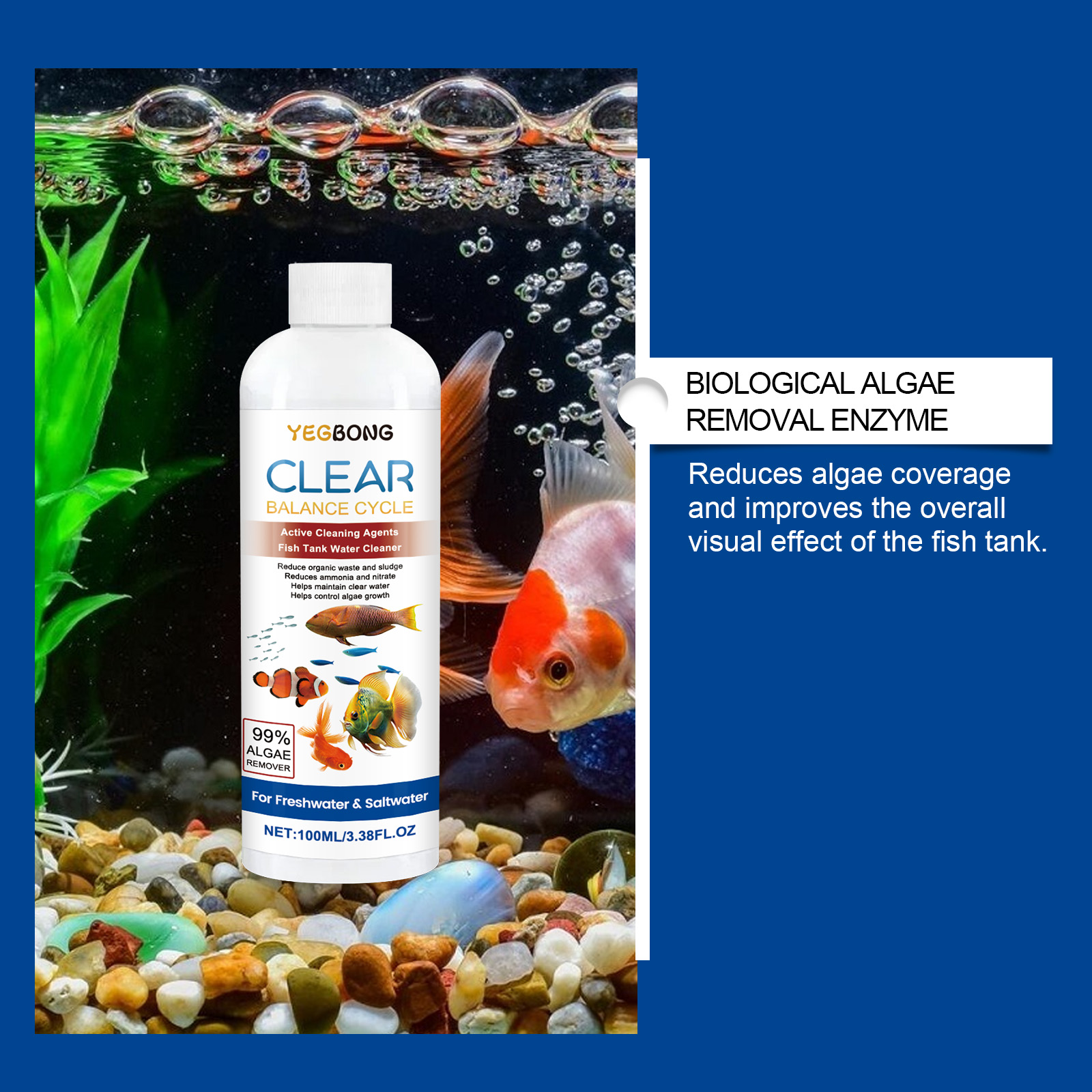 Aquarium Water Clarifier 100ml - Aquarium Fish Saltwater recension och pris