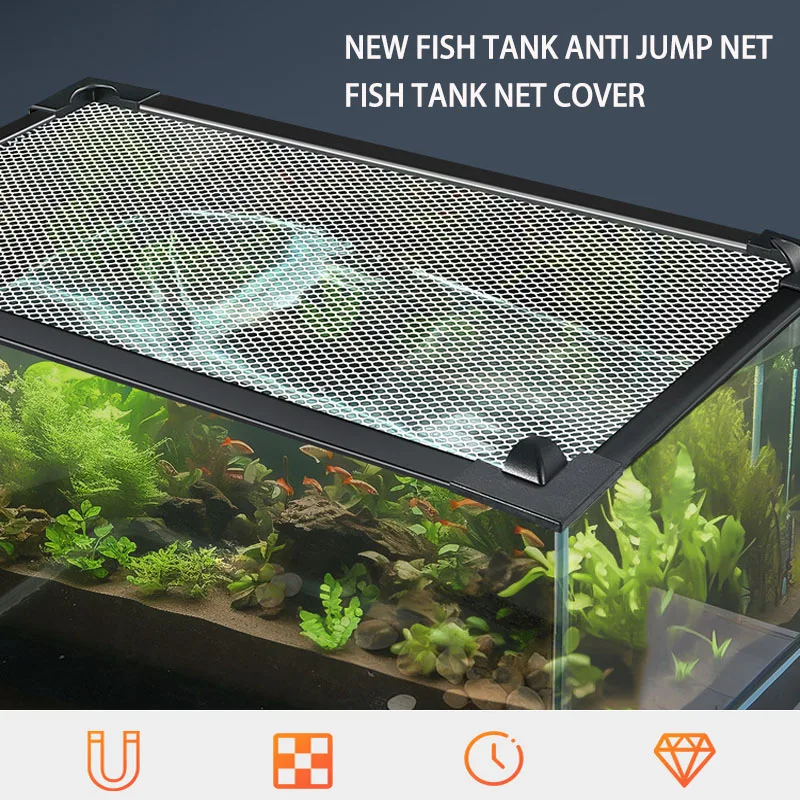 Aquarium Anti Jumping Net Magn - Aquarium Fish Jump Guard recension och pris