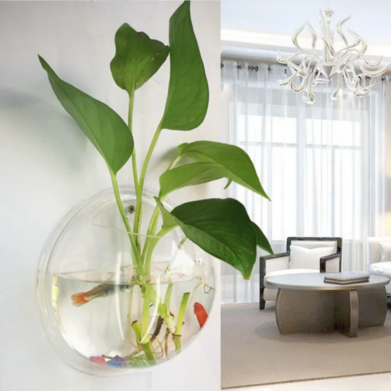 Pinsjar Acrylic Fish Bowl Wall - Aquarium Fish Background recension och pris