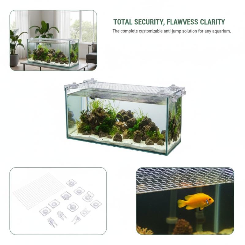 1Pcs Anti Escape Fish Tank Net - Aquarium Fish Jump Guard recension och pris
