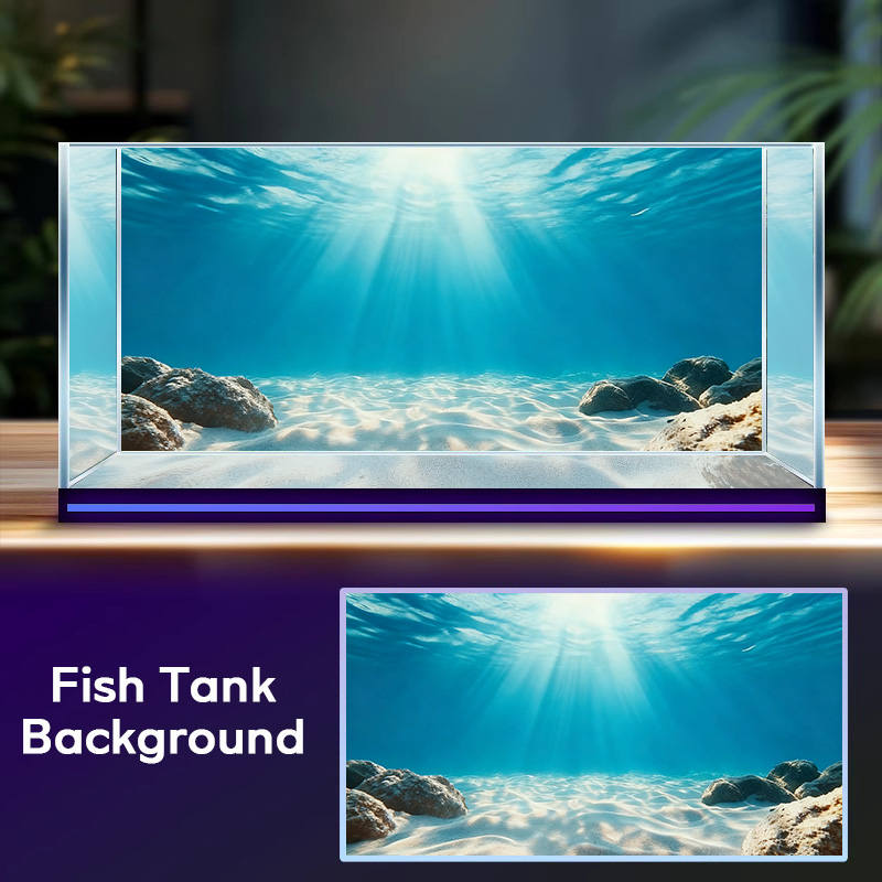 Blue Sea Clear Sand, Fish Tank - Aquarium Fish Background recension och pris