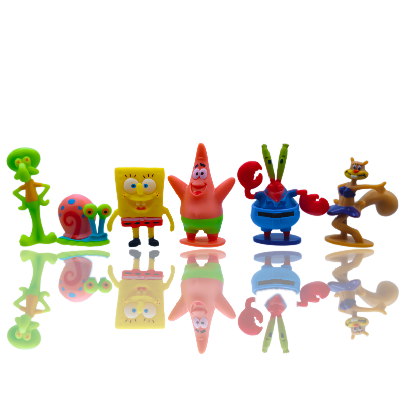 6pcs SpongeBob Fish Tank Decor - Aquarium Fish Hiding Places recension och pris