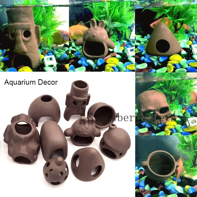 Ceramic Aquarium Decoration Fi - Aquarium Fish Hiding Places recension och pris