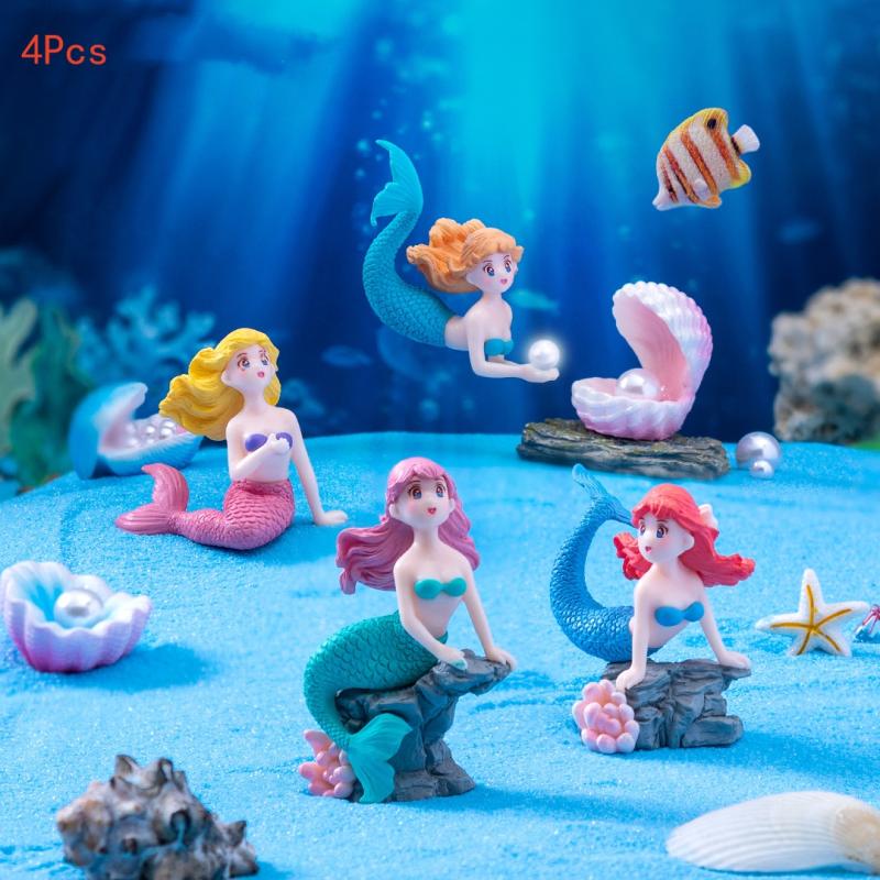 4Pcs Plastic Fish Tank Little  - Aquarium Fish Real recension och pris