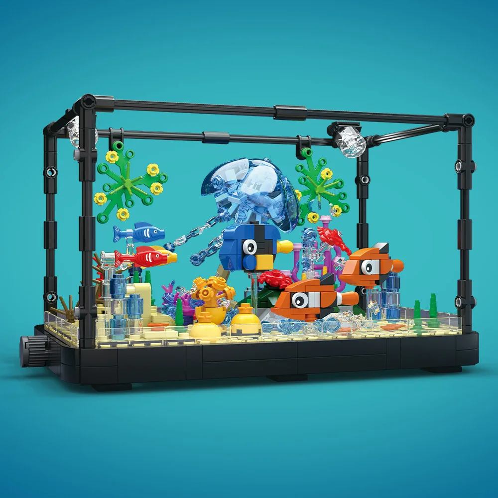 Fish Tank Building Block Set w - Aquarium Fish Real recension och pris
