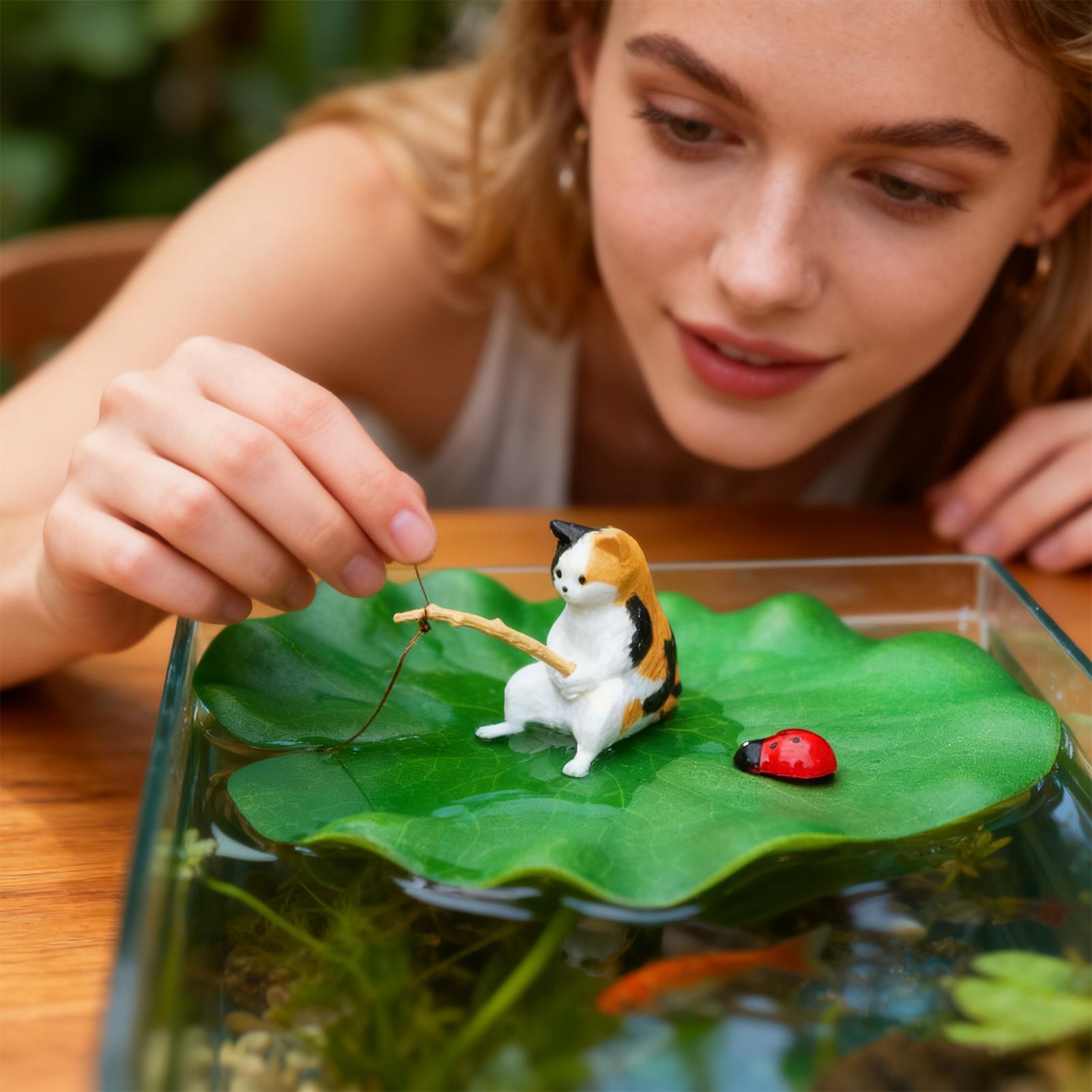 Aquarium Decor Floating Cat Fi - Fish Toys For Aquarium recension och pris