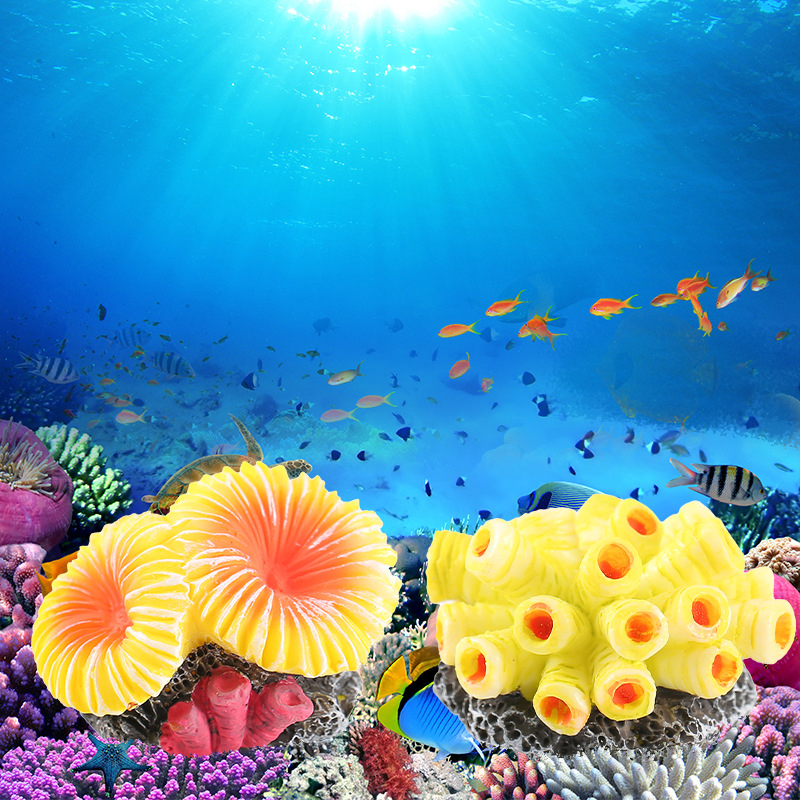 {H} Mini Resin Simulated Coral - Fish Toys For Aquarium recension och pris