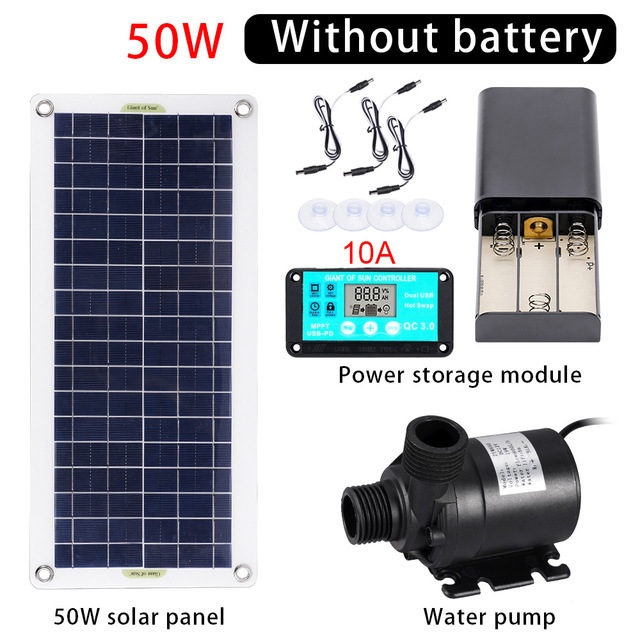 50W Solar Power Water Pump Set - Aquarium Fishing recension och pris