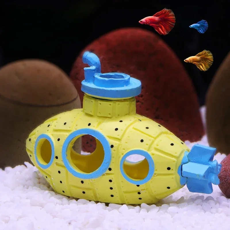 Resin Submarine Ornaments Aqua - Aquarium Fish Hiding Places recension och pris