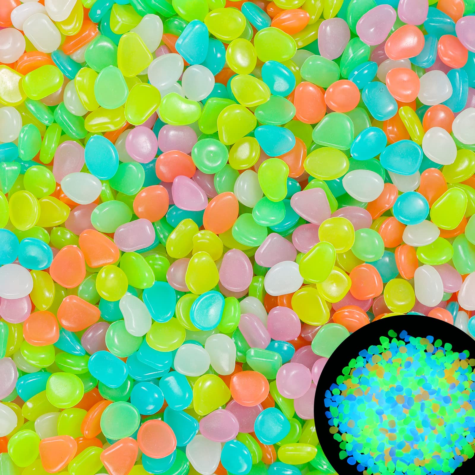 100Pcs Glow in the Dark Garden - Aquarium Fishing recension och pris