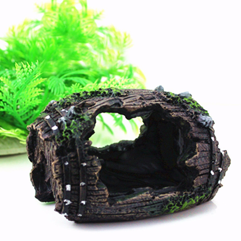 Aquarium Artificial Barrel Cav - Aquarium Fish Background recension och pris
