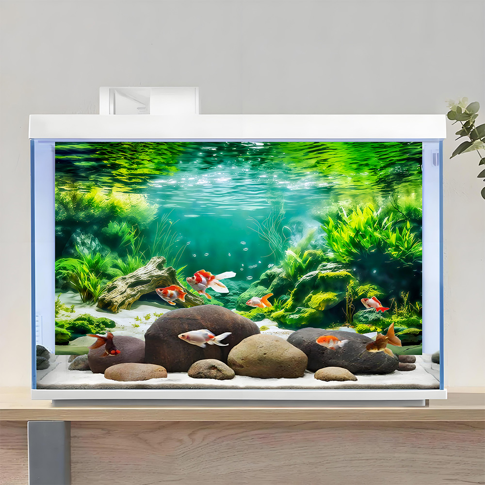 River Branches at the Bottom,  - Aquarium Fish Background recension och pris